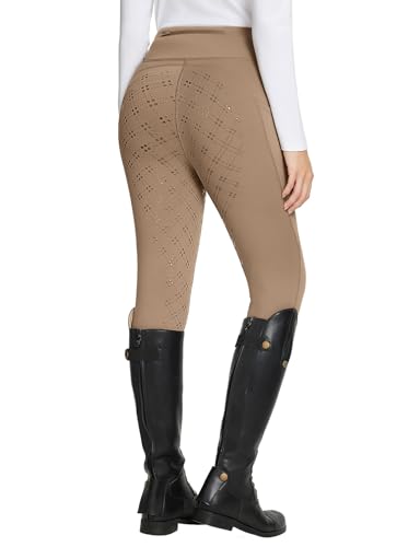 Baleaf Pantalones Térmicos De Equitación Para Mujer, Con Forro Polar, Bolsillos Traseros, Marrón, L Baleaf Pantalones Térmicos De Equitación Para Mujer, Con Forro Polar, Bolsillos Traseros, Marrón, L