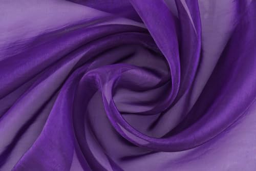 Tessuto al metro LAFAB TESSUTI: Organza economica viola
