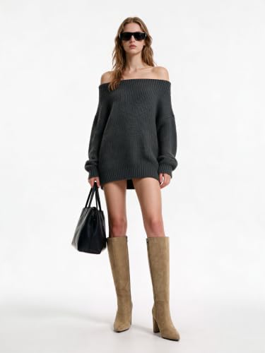 Image of Modatope Knee High Boots Women Pointed Toe Boots Chunky Heels Side Zipper | Fall Spring Winter Fashion Dress Tall Boots, Evening Bridal office Long Boots
