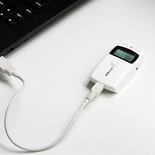 Elitech Digital Temperature Data Logger Recorder with Glycol Bottle Medical Refrigerator Monitor, RC-4G