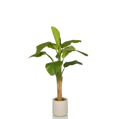 hjh OFFICE Planta Artificial Banane I 150 cm Planta Decorativa Artificial, Planta platanera fácil de cuidar, árbol Artificial para salón Dormitorio Oficina