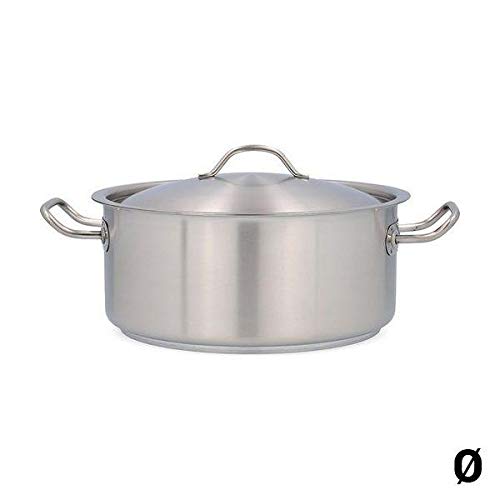 Quid Professional Cacerola Baja 40X20 24L C/Ta Ind Koncept, Negro, Estandar