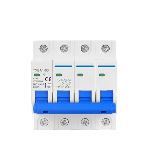 Disyuntor magnetotérmico 4P 40A para protección de sobrecarga AC 1