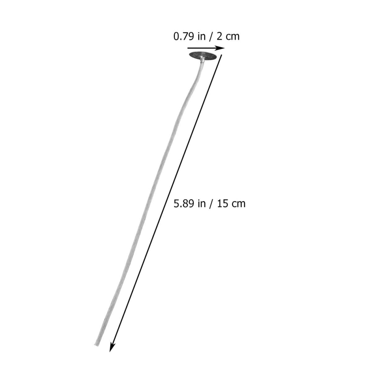 TEHAUX Set Per La Creazione Di Candele Biologiche Base Da 15 Cm Stoppini Per Candele Grandi Con Linguette Per Progetti Con Stoppini