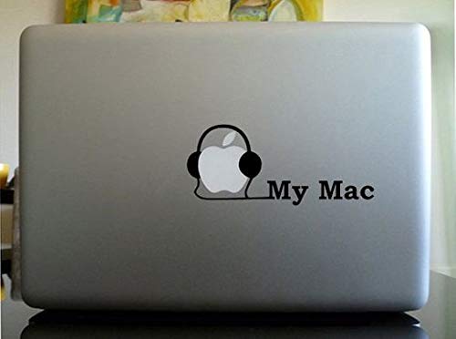 ISEE 360® My Mac Laptop Skin Body Sticker Upto 15.5 17 16 inch Vinyl Black 8.5 x 3.5 Cms (B084X5X35P) Amazon Price History, Amazon Price Tracker