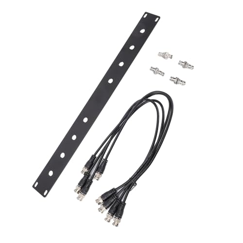 Kit de antena de montaje frontal 1U de aluminio con cables BNC de 50 cm 2