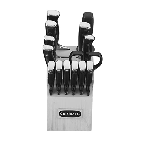 Cuisinart C77BTR-15P Classic Forged Triple Rivet, 15 Piece Set, Black/Grey