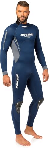 Image of Cressi Men's & Ladies' Full Wetsuit Back-Zip for Scuba Diving & Water Activities - Fast 3mm: designed in Italy