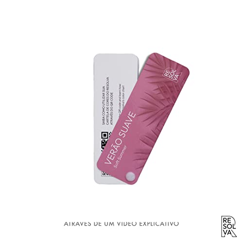 Cartela de cores | Coloração Pessoal | Paleta Pessoal | Resolva Meu Look | Mini (Verão Suave)