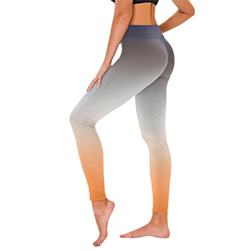 Sunnyuk Leggings para mujer, de algodón largo 3/4, elásticos, deportivos, holgados, pantalones de chándal para mujer, elásticos, pantalones de deporte, pantalones de yoga para mujer, adolescentes