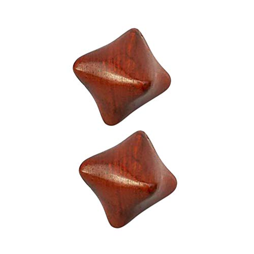 SUPVOX 2 peças de bolas de massagem de madeira em forma de estrela, bolas de massagem para as mãos,