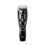Panasonic ER-GB37-K503 Tondeuse à cheveux étanche rechargeable avec peigne-guide 2 en 1 barbe et cheveux Noir