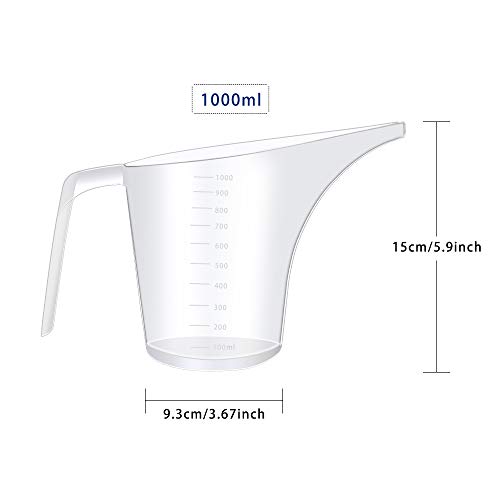 Jarras medidoras de plástico pack x4 1000 ml c/u miniatura 2