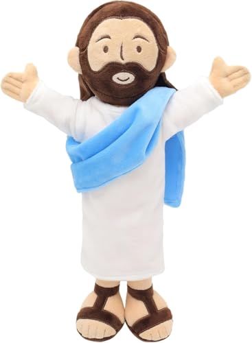 Image of Yelakey 13" Jesus Plush, Jesus Stuffed Doll Plushie for Easter Christmas Church (Brown)