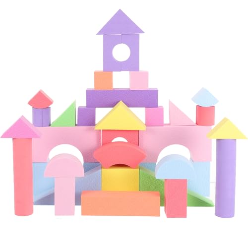 Jouets éducatifs d'apprentissage en mousse avec blocs de construction colorés
