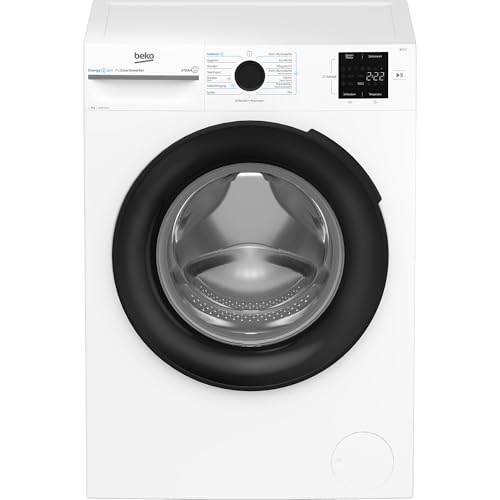 Beko BM3WFU3841X vrijstaande wasmachine, volautomatische wasmachine, 8 kg, centrifuge keuze 1400 omw/min, stoomfunctie, hygiëne+ geschikt voor mensen met allergieën, koudewash-water- en tijdbesparing, - Afbeelding 3
