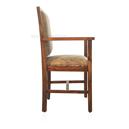 Image of 1 Seater Sofa Arm Chair | One Seater Sofa, Solid Sheesham Wood, Honey Finish