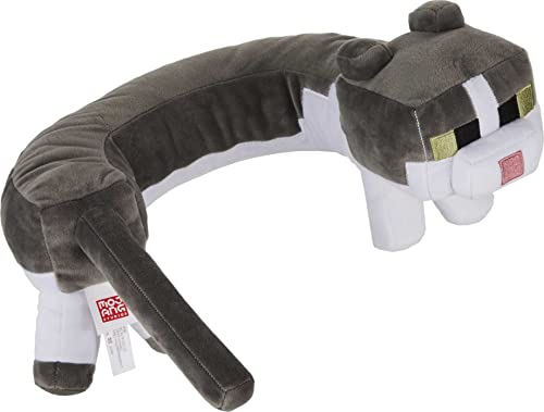 Mattel GPV98 Minecraft Plush Cat Neck Pillow, Purring Sounds, Press Paw To Activate, Soft Travel Toy thumb #3