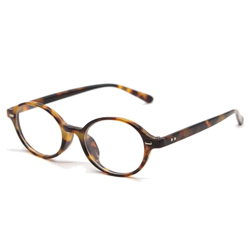 LJCZKA Occhiali Luce Blu Ovali Donna Uomo Montatura Occhiali da Vista Rotondi Anti Affaticamento per Computer Gioco Lettura