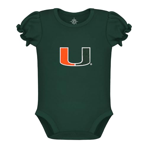 Creative Knitwear College Baby Infant Puff Sleeve Bodysuit - Team Logo, Multiple Colors, for Girls (0-12 Months)