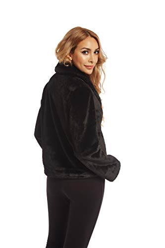 SUGAR POISON Womens Faux Fur Jacket Spring Autumn Long Sleeve Soft Comfort Jacket Coats Parka Outwear4