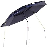 Dekero Large Windproof Beach Umbrella,UV Protection Portable Umbrella with Sand Anchor,Tilt Aluminum...
