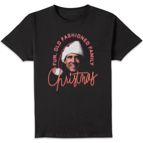 Image of Official National Lampoon Old Fashioned Family Christmas T-Shirt Black - 4XL