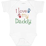 inktastic I Love My Daddy Baby Bodysuit Newborn 0020 White 21169