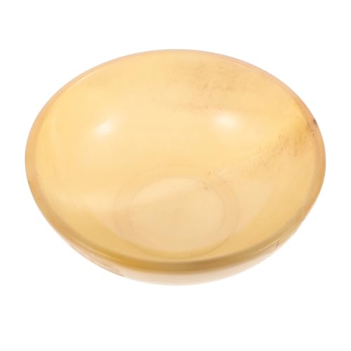 OFFIGAM Cuenco Pequeño de Cuerno de Buey Natural Beige, Fácil de Almacenar y Único, Adecuado para Servir Especias o Vino en Casa