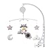 Renywosi Mobile Musical Berceau Bébé, Jouet De Porte-lit pour Bébé Rotatif, Mignon Petit Raton Laveur Carillon Éolien Cloche De Lit avec Effets Sonores, Cadeau pour Nouveauné Fille Et Garçon