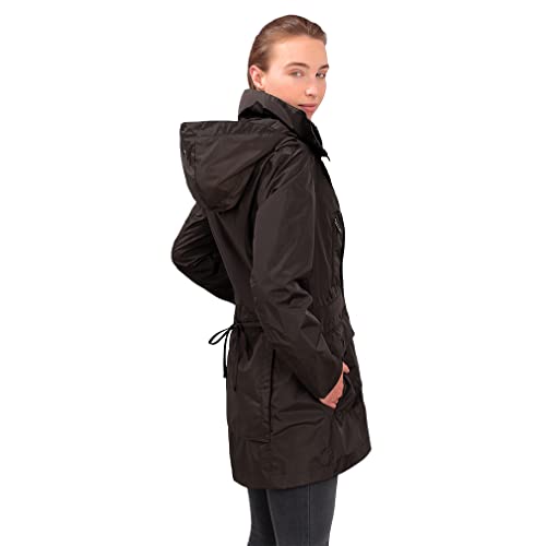 Knuffelwuff Damen Übergangsjacke - Leichte wasserdichte Jacke Lexington Größe: M / 38 Coffee - Atmungsaktive Regenjacke mit extra vielen Taschen für Outdoor, Wandern, Reisen, Gassi gehen