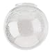 DYSMIO Lighting 6-Inch Diameter Globe - 3-1/4-Inch Fitter Opening Handblown Clear Seeded Glass Globe