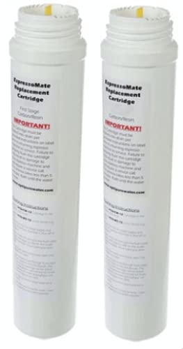 OptiPure EM2RK Twin Replacement Cartridge Kit, 252-60102, White, 2 1/2In x 12In