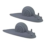 Relaxdays Tope para Puertas con Forma de Caracol, Set Doble,