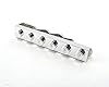 Chrome Plated Cufflinks and Tie Clip Set Handmade using Building Bricks * #3