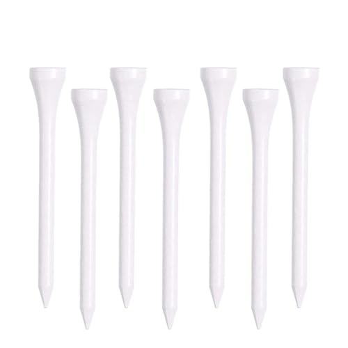 Garegce 70mm 83mm White Wooden Golf Tees 100PCS Sustainable Biodegradable for Golf Outdoor Training