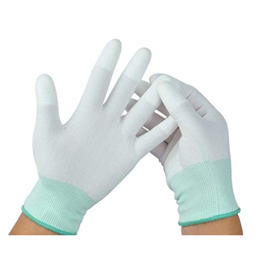 Preisvergleich Produktbild CrkvFW dünne Handschuhe Isolierende Hochspannungshandschuhe spezielle atmungsaktive Isolierung Arbeitsschutz antistatische Arbeit Anti-Rutsch-Isolierung Handschuhe 220v Elektriker-Standort (weiß)