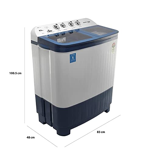 Image of Voltas Beko 8.5 kg Semi-Automatic Top Loading Washing Machine, 2 Casette Filter (WTT85DBLG, Sky Blue)