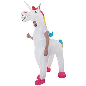 Morph Costumes Disfraz Unicornio Adulto Hinchable , Disfraz Despedida Soltera Talla Única