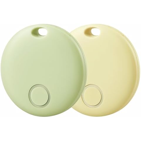Reyke Smart Tag, Air Tracker Luggage Tracker, Works with Apple Find My (iOS Only), Item Locator for Key, Luggage, Backpack, Wallet, IP67 Waterproof, 2 Pack Cover
