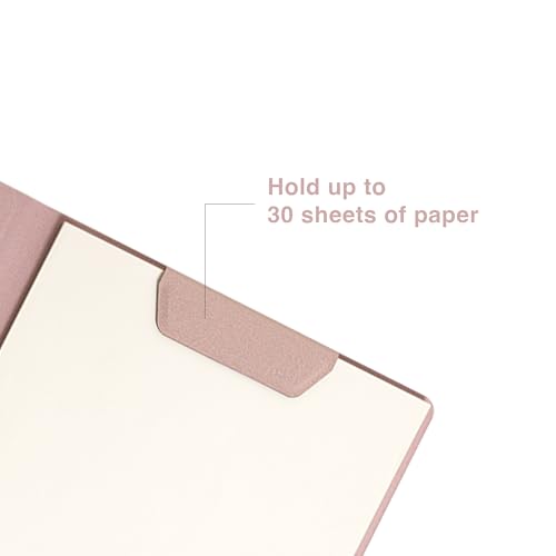 Dossier A4 rose au design magnétique raffiné avec bloc-notes premium LHiDS - 3