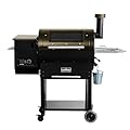 ASMOKE Pellet Grill & Smoker - ASCA System™ Smokers Grills, 700 sq. Pellet Smoker Grill, Visual Window, Wood Pellet Grill w/Detachable Ash Pan, Auto Temp Control Smoker Grill Combo, Tawny