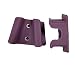 Easyinsmile Autoclavable Dental Silicone Mouth Prop Bite Block Latex Free 2pcs/Pack (Purple)
