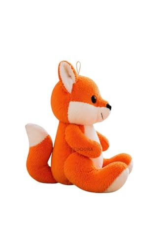 Image of Fox Soft Toy for Girls Boys Kids, Orange, Animal Stuffed Baby Teddy Gift Birthday, 20 cm