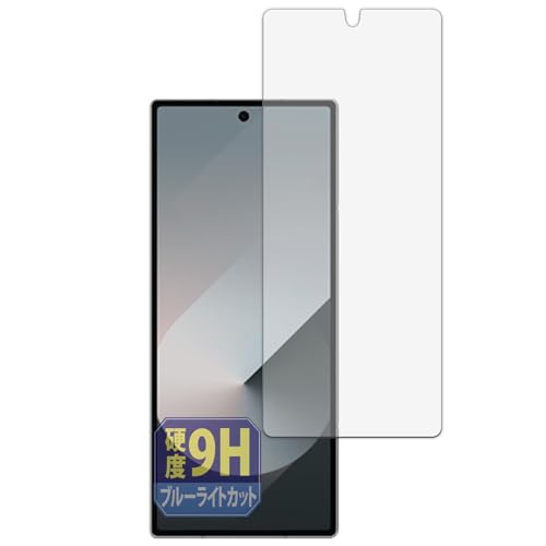 Leipsden Samsung Galaxy Z Fold6 (カバー画面) 対応 UltraBlueGloss 保護 フィルム 9H 高硬度 ブルーライトカット 光沢 PET製 日本製