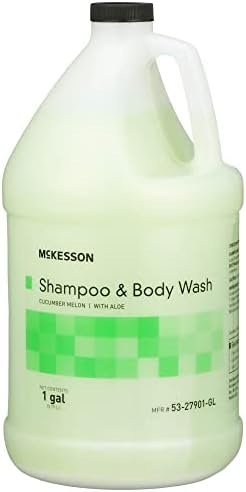 McKesson Body Wash and Shampoo with Aloe, Cucumber Melon Scent, 1 gal, 1 Count