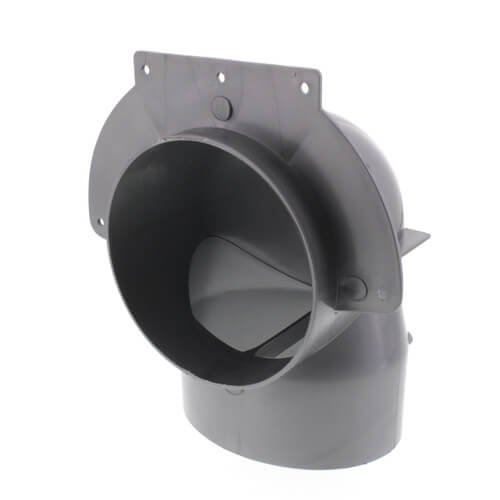 4 Low Profile Plastic Elbow (Fits in 2x4 Wall)