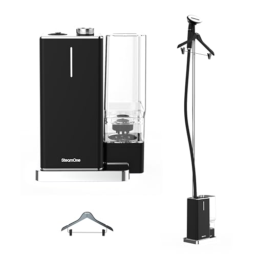 STEAMONE - Défroisseur vertical 2300 W 50 g/min - Fer vertical avec réservoir 2 L - Câble 2m - Élimine 99,99% des impuretés - Prêt en 35 s - Compact,...