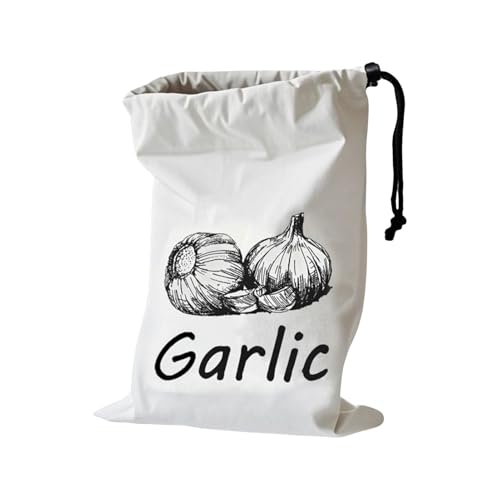 Xijobido Bolsas Reutilizables Para Alimentos - Bolsa Lavable de Lona para Almacenar Patatas y Cebollas - Contenedor Reutilizable Lavable con Cordón para Frutas Verduras y Despensa
