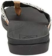 Reef Women's Ortho Woven Sandal, Black/White, 10 | Image 4